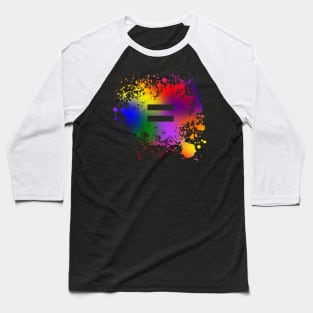 Equality Paint Splatter Baseball T-Shirt